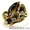 Винтаж кольцо с роскошным Маркиз Раухтопазом и бриллиантами #154740
