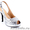 Босоножки из блесток серебристого цвета на каблуке - Изображение #1, Объявление #983292