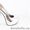 Модные туфли из искусственной кожи серебряного цвета на каблуке #1005064