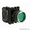 Кнопка нажимная с фиксацией,  без подсветки,  зеленая (1НО) B100FY Emas #1551200