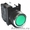 Кнопка нажимная с фиксацией и подсветкой 24В светодиод зеленая (1НО),  B190FY Ema #1551198