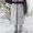 Женское темно-фиолетовое зимнее пальто с мехом (шуба)