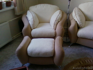 продам мягкую мебель, б/у (диван, кресло, пуфик) Отличное состояние  - Изображение #2, Объявление #35986