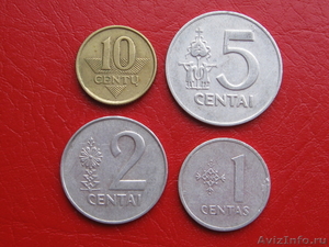 Литва, Сборный Сет (4 монеты) 1991-1999 годов - Изображение #1, Объявление #38655