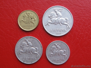 Литва, Сборный Сет (4 монеты) 1991-1999 годов - Изображение #2, Объявление #38655