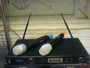 Микрофон SHURE UGX 4 проф. радиосистема-2 микрофона.кейс(ОРИГИНАЛ!) - Изображение #2, Объявление #124548