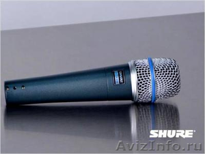 Микрофон SHURE BETA 57 A суперкардиоидный-вокально-инструментальный - Изображение #1, Объявление #124521