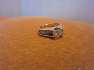 Золотое кольцо с бриллиантами - общий вес камней 1 карат - Изображение #5, Объявление #363445