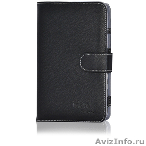 Защитный кожаный чехол-папка с боковым замком для iPhone 4 / iPhone 4S (черный) - Изображение #1, Объявление #480323