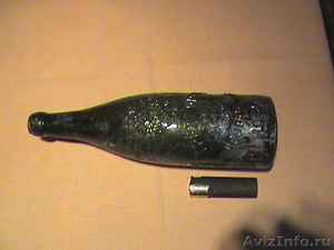 Старинная пивная зелёная бутылка - Трёхгорка  - Изображение #1, Объявление #485893