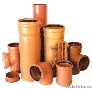 Трубы и фитинги для систем наружной канализации ПВХ  - Изображение #1, Объявление #549703