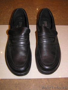 Новые чёрные демисезонные  туфли, разм. 46, натуральная кожа, Югославия, дёшево. - Изображение #1, Объявление #696196