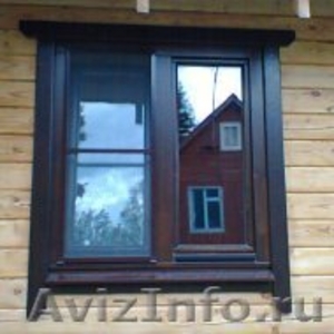 Деревянные окна со стеклопакетом.   - Изображение #1, Объявление #700444