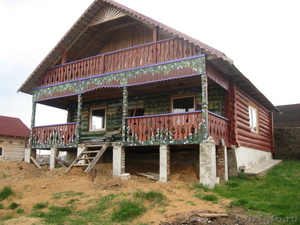 Продам деревянный дом с художественной росписью под Минском - Изображение #2, Объявление #694193
