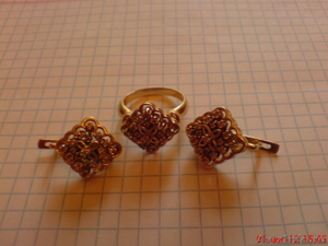 Продаю золотое кольцо и серьги с бриллиантами - Изображение #1, Объявление #729729