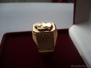 Золото . Кольцо,перстень,печатка с гербом.  - Изображение #2, Объявление #760449