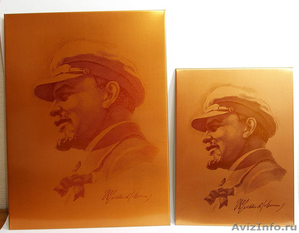 Продаются портреты В.И.Ленина,выполненные на металле.Предметы антиквариата. - Изображение #1, Объявление #751327