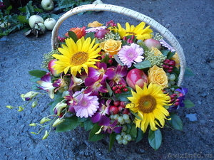 Букеты и корзины из живых цветов для праздника - Изображение #4, Объявление #818182