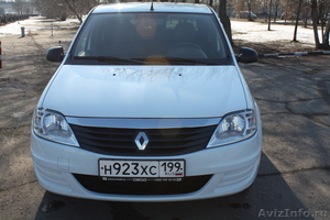 Renault Logan, 2010 г.Пробег 64 999 км, 1.6 МТ,  седан, цвет бел - Изображение #3, Объявление #898079