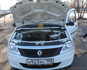 Renault Logan, 2010 г.Пробег 64 999 км, 1.6 МТ,  седан, цвет бел - Изображение #4, Объявление #898079