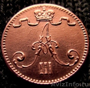 Редкая, медная монета 1 пенни 1833 года. - Изображение #2, Объявление #1029615