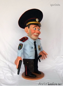 Интерьерная коллекционная кукла полицейский " Полиция ! Вызывали ? " - Изображение #4, Объявление #1027030