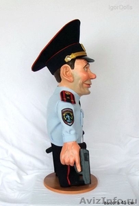 Интерьерная коллекционная кукла полицейский " Полиция ! Вызывали ? " - Изображение #3, Объявление #1027030