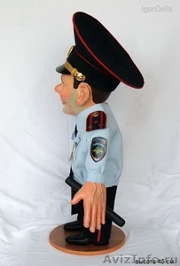 Интерьерная коллекционная кукла полицейский " Полиция ! Вызывали ? " - Изображение #2, Объявление #1027030