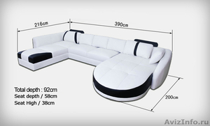 Модульный диван из итальянской кожи по цене текстиля от производителя - Изображение #1, Объявление #1091245
