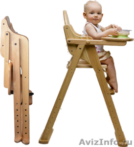 Продам детский стульчик для кормления деревянный складной (трансформер) - Изображение #1, Объявление #1299786