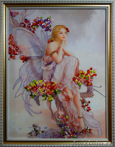 Картина лентами — Девочка фея - Изображение #2, Объявление #1386384