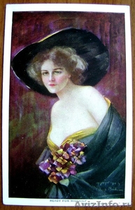 Редкая открытка.«Готова к проказам».1904 год. - Изображение #1, Объявление #1446786