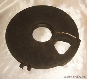 Диск резиновый (плита) верхний и нижний торкрет установки Aliva 246 - Изображение #1, Объявление #1427278