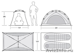 Палатка Marmot Aspen 2. Надежная двухместная палатка для туризма и путешествий - Изображение #3, Объявление #1510754