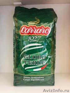 Кофе зерновой Италия Carraro Globo Verde 50/50 опт и розн - Изображение #1, Объявление #1636040