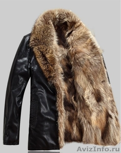 Кожаная куртка Италия новая мех волка - Изображение #2, Объявление #1641759