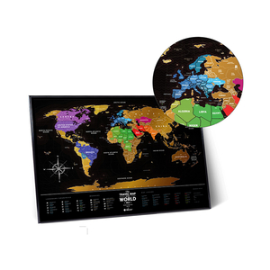 Карта мира со стирающимся слоем чёрная новая премиум - Изображение #2, Объявление #1672586