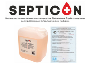 Противовирусный гель антисептик для рук Septicon оптом - Изображение #1, Объявление #1680850