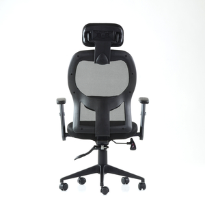 Кресло FB K-128 для персонала черная ткань черная сетка, газлифт 3кл - Изображение #4, Объявление #1721113