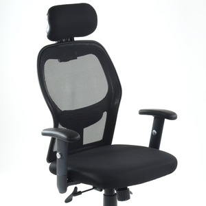 Кресло FB K-128 для персонала черная ткань черная сетка, газлифт 3кл - Изображение #5, Объявление #1721113