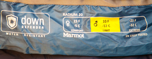Спальник пуховой Marmot Radium 20 (Long). Новый. Вес 1,23 кг. - Изображение #3, Объявление #1726394