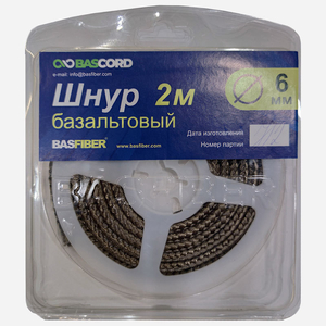 Базальтовый шнур термостойкий уплотнительный Basfiber - Изображение #1, Объявление #1728295