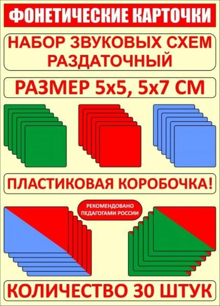 Ламинированные Раздаточные наборы звуковых схем - Изображение #2, Объявление #1725199
